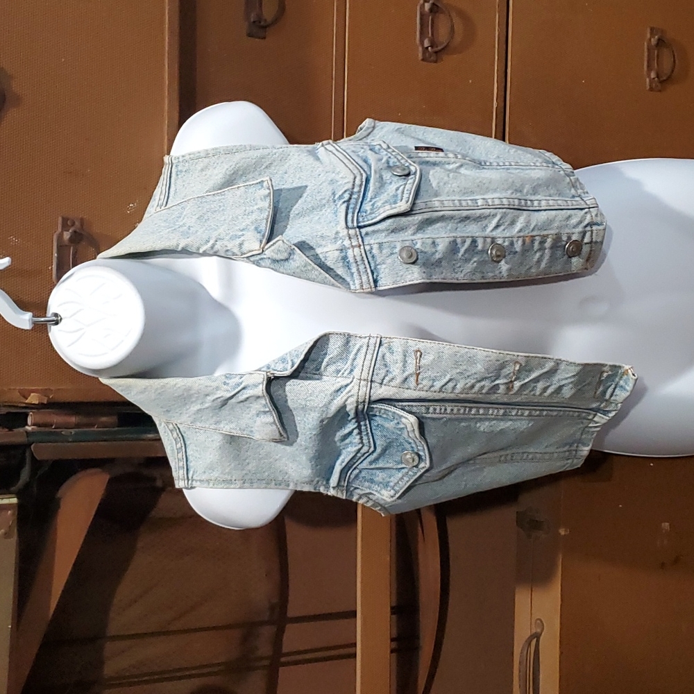 BE BOP denim vest.    #3756